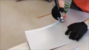 Ручной роликовый листогиб Pocket Bender 50. Применение на внутреннем радиусе.