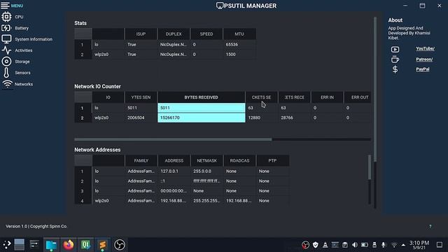 #20 Desktop App To Monitor All System Information | Python | PYQT | PYSIDE2/6 | PSUTIL Modern GUI U смотреть онлайн