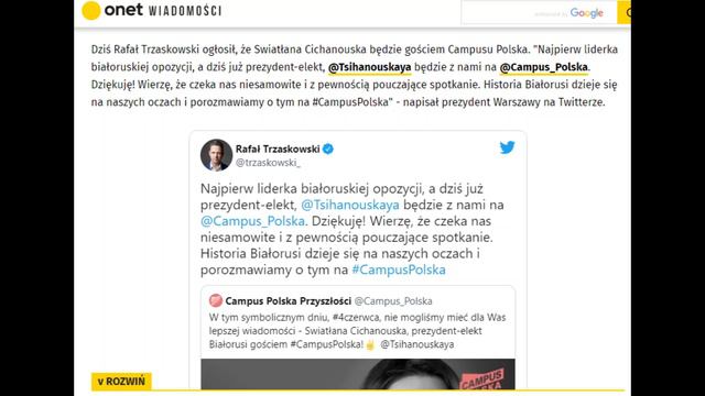 Беглые змагары надоели Польше? "Щелбан по носу" Тихановской. смотреть онлайн