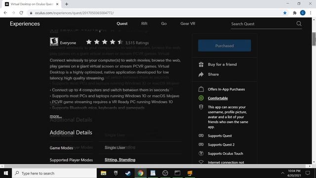 Force 120hz On Virtual Desktop & Any PCVR Game