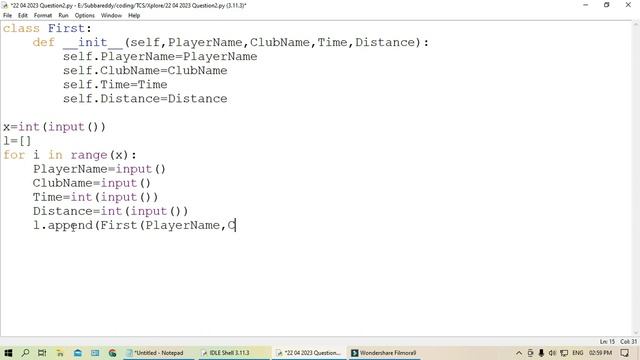 TCS XPLORE Exam on 22-April-2023 | 2nd Coding Question & Answer | Python | All test Case Passed смотреть онлайн