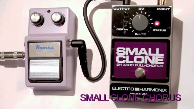 Ibanez CS9 versus Electro Harmonix Small Clone Chorus Pedals смотреть онлайн