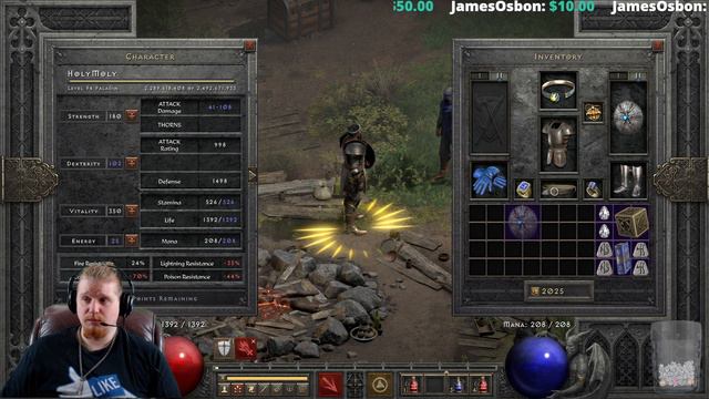 D2R Unique Items - BlackOak Shield (Luna)