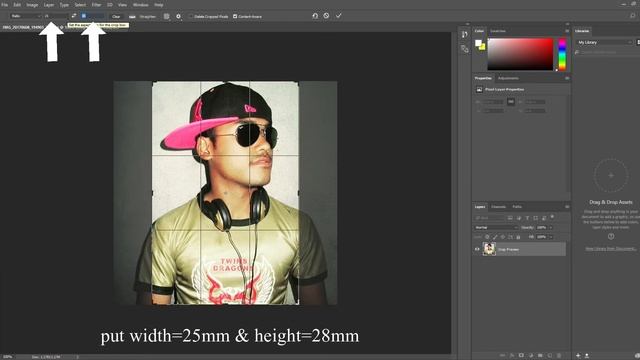 Make auto size photo in Photoshop CC | Photoshop Tutorial смотреть онлайн