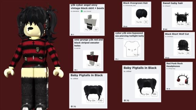 10 Emo Roblox Avatar Looks | Joyce n Claudia city смотреть онлайн