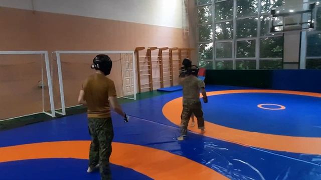 Тренировка по ПРБ. Отработка серии ударов. смотреть онлайн