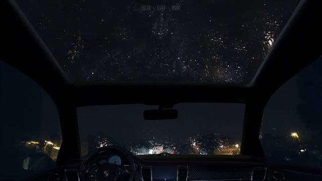 Night Rain On A Car - 10 Hours Video With Soothing Sounds For Relaxation And Sleep