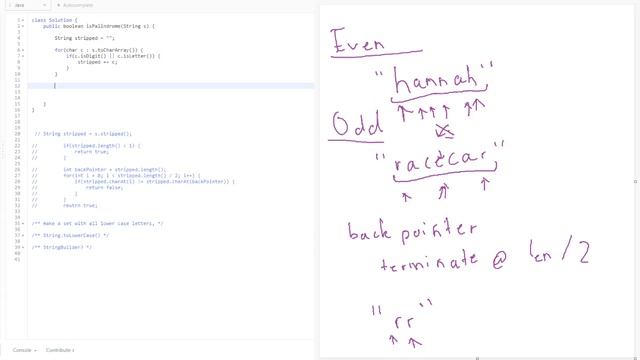 Grind 75 - Valid Palindrome - Java Solution смотреть онлайн
