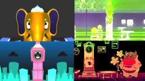 HICKORY DICKORY DOCK EFFECTS [ COLOR CHANGER FX ] ELEPHANT, CAMEL, KING KONG & MORMORTOONS video