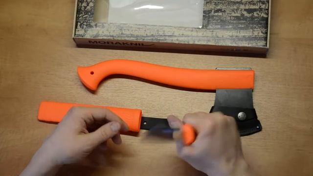 Набор Morakniv Outdoor Kit Orange, нож Morakniv 2000 нержавеющая сталь, цвет оранжевый + топор смотреть онлайн