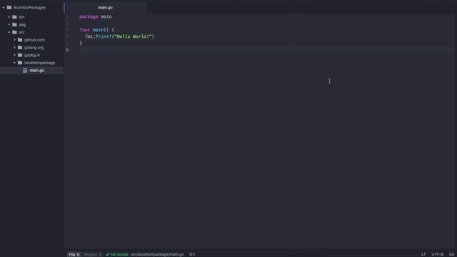 Setting Up Atom Editor for Go Development смотреть онлайн