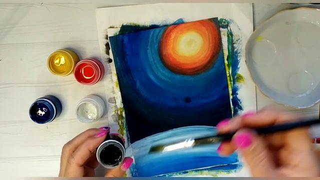 Как нарисовать Небо Дерево просто пошагово смотреть онлайн