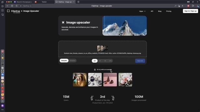 CLIPDROP.CO / Почистить фон, убрать артефакты на изображении, апскейлить смотреть онлайн