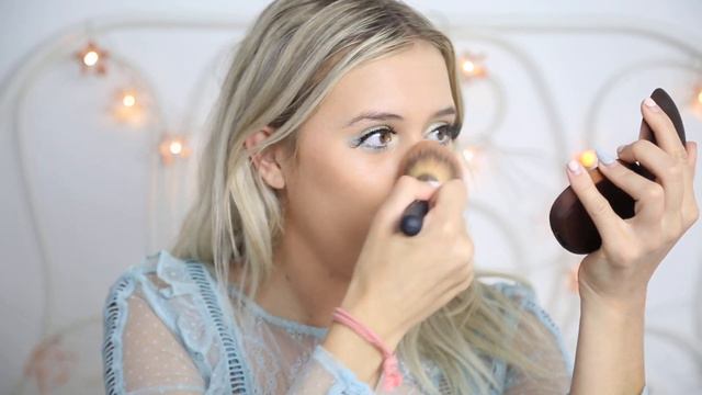 EASY GLITTER FAIRY HALLOWEEN MAKEUP TUTORIAL, GLITTER LIPS, DYING HAIR BLUE | Em Sheldon ad смотреть онлайн