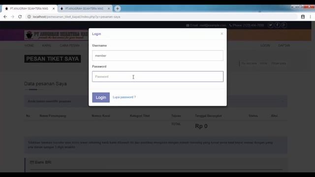 E-booking tiket kapal online php Mysql смотреть онлайн