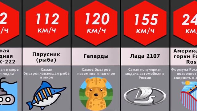 Сравнение скорости. Кто быстрее всех в мире?