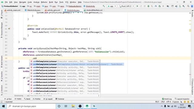 Android Studio Java - [Firebase] Realtime Database İle Veriyi Güncelleme Ve Silme смотреть онлайн