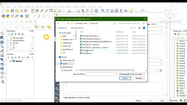 Importer les données Excel dans Qgis смотреть онлайн