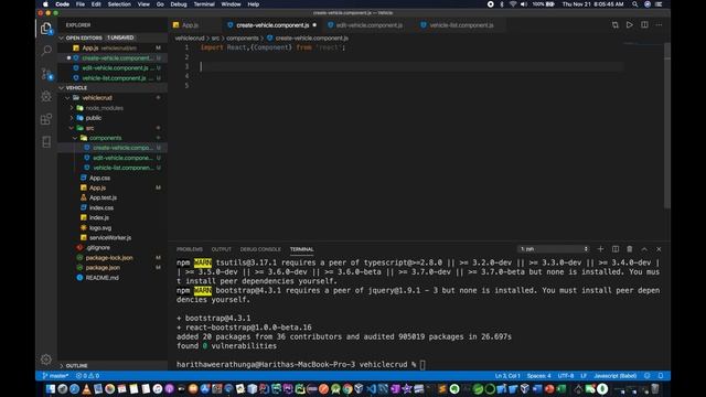 React crud app in sinhala -2 | React crud app from scratch - Components смотреть онлайн