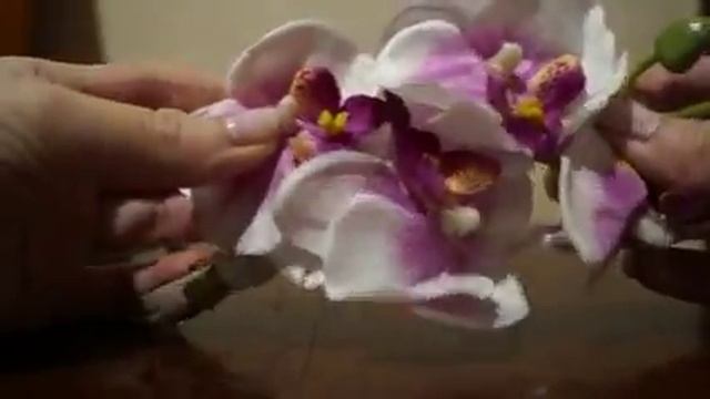 Покупка Aliexpress. Заколка из искусственных орхидей