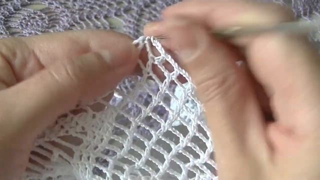 Скатерть " Ананасовый рай". Вяжем 66-70 ряды. смотреть онлайн