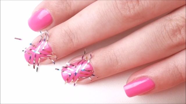 Маникюр со скотчем и стазами из Fix Price ) смотреть онлайн