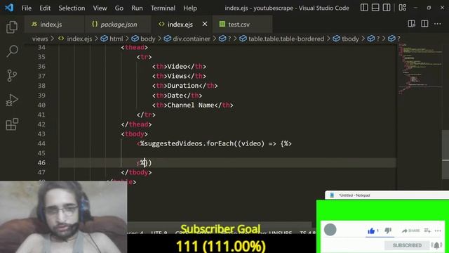 Node.js Express Puppeteer Project to Web Scrape Youtube Suggested Videos & Comments in Table смотреть онлайн