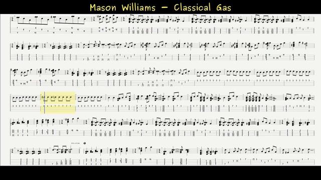 Mason Williams - Classical Gas [Ukulele Tutorial] (Tab) смотреть онлайн