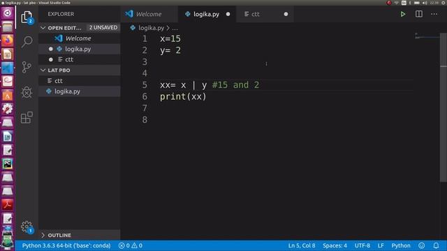 #PratikumPython Part 3. Operator Logika Dan Bitwise смотреть онлайн