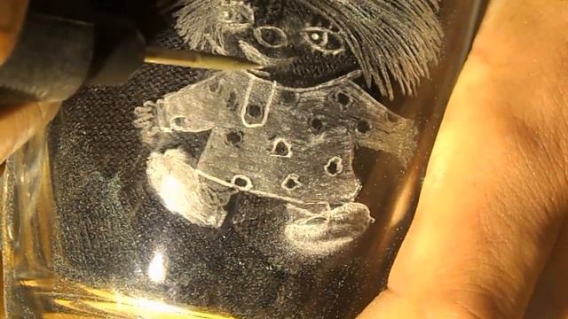 Гравировка на стекле#Проба пера смотреть онлайн