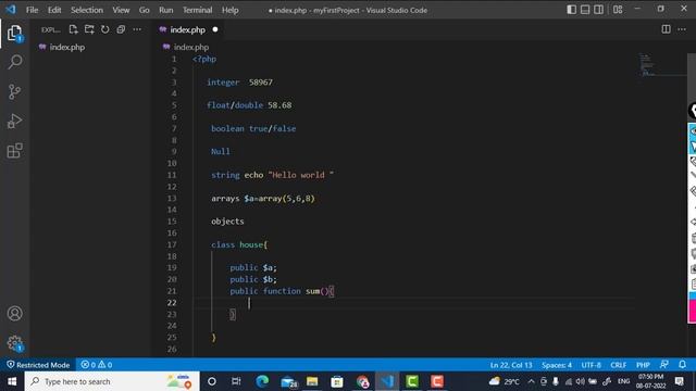 Variables and Data Types In PHP | PHP Data Types In Hindi And How To Declare It (Hindi/Urdu) смотреть онлайн