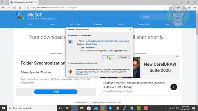 How To Install WinSCP (SFTP, SCP, S3 and FTP Client) on Windows 10 смотреть онлайн