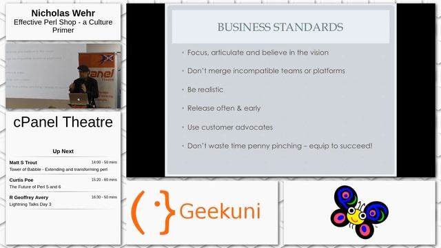Day 3: cPanel Theatre: Nicholas Wehr - Effective Perl Shop a Culture Primer смотреть онлайн