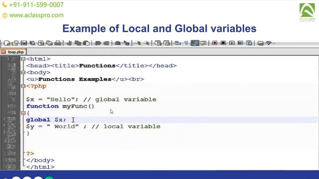PHP Variables смотреть онлайн