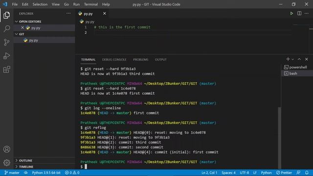 Learn Git Essentials 12: Git Reflog смотреть онлайн