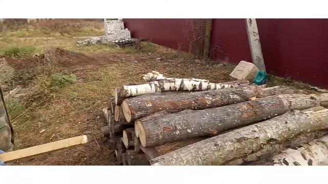 Пилим дрова, колем дрова, ждём газовиков. смотреть онлайн
