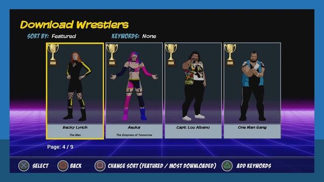 Action Arcade Wrestling PlayStation 4 version taking a look at the community creations смотреть онлайн