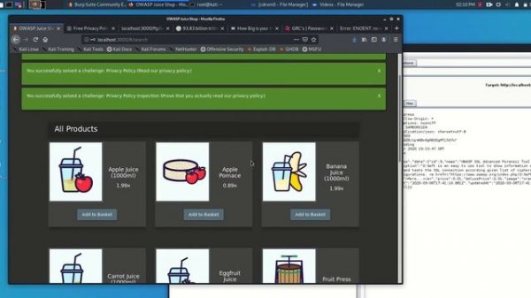 OWASP Juice Shop Solution for Product Tampering