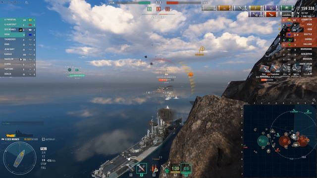 Des Moines 309k 3.5 base - World of Warships смотреть онлайн