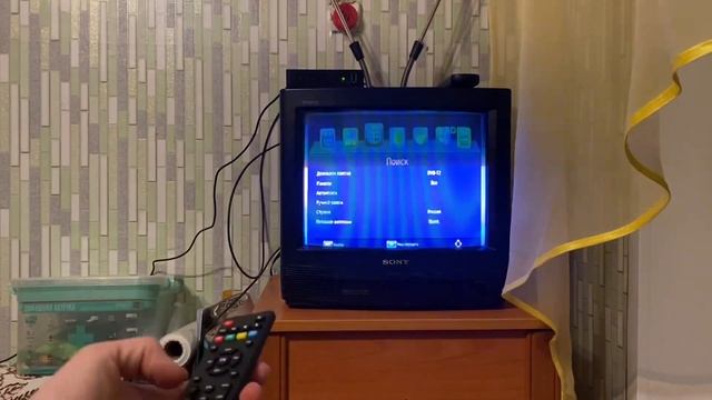 Настроить приставку Wunder Technik WT2-P1511 на цифровое ТВ DVB-T2 с телевизором SONY KV-G14M1