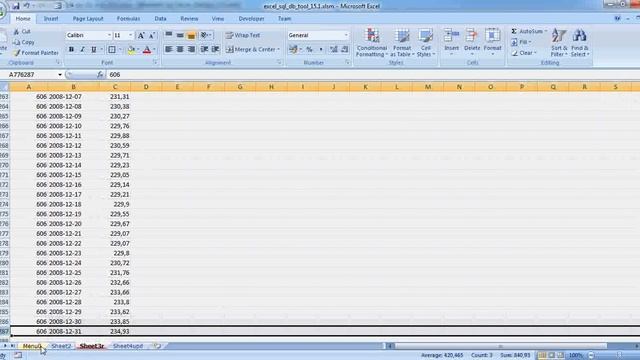 excel sql server vba table columns database information size смотреть онлайн