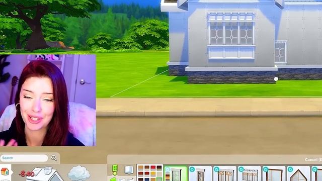 Building in The Sims 4 But My SIM Picks Her Own Items // Sims 4 Build Challenge смотреть онлайн
