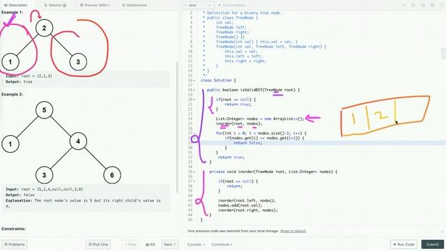 Validate Binary Search Tree | Check If a Binary Tree is BST or Not | Java смотреть онлайн