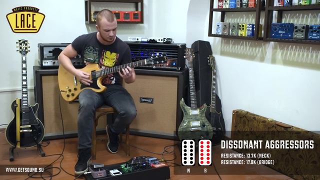 Lace Dissonant Aggressors Pickups Review part 1 (Clean & Crunch / Gibson RD 1977) смотреть онлайн