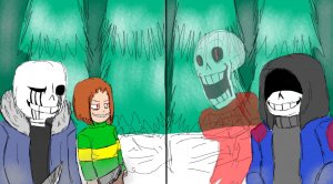 Даст!Санс vs Киллер!Санс и Чара