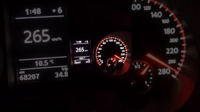 VW Golf GTI VI K04 Максимальная скорость смотреть онлайн