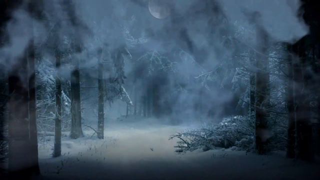 Видеофон таинственный лес в ночной луне/Videophone Mysterious Forest In The Night Moon