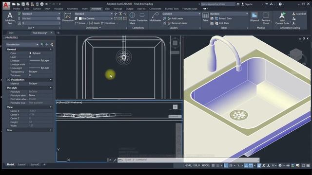 AutoCAD(2020) 3D - Complete Tutorial for Beginners - Part 1-4 смотреть онлайн