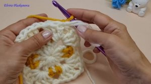 ВЯЖЕМ ПЛЕД КРЮЧКОМ. Двухцветный узор крючком для пледа, пледика, наволочки...