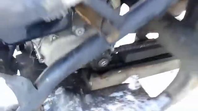 Трёхколёсный скутер с отвалом. смотреть онлайн